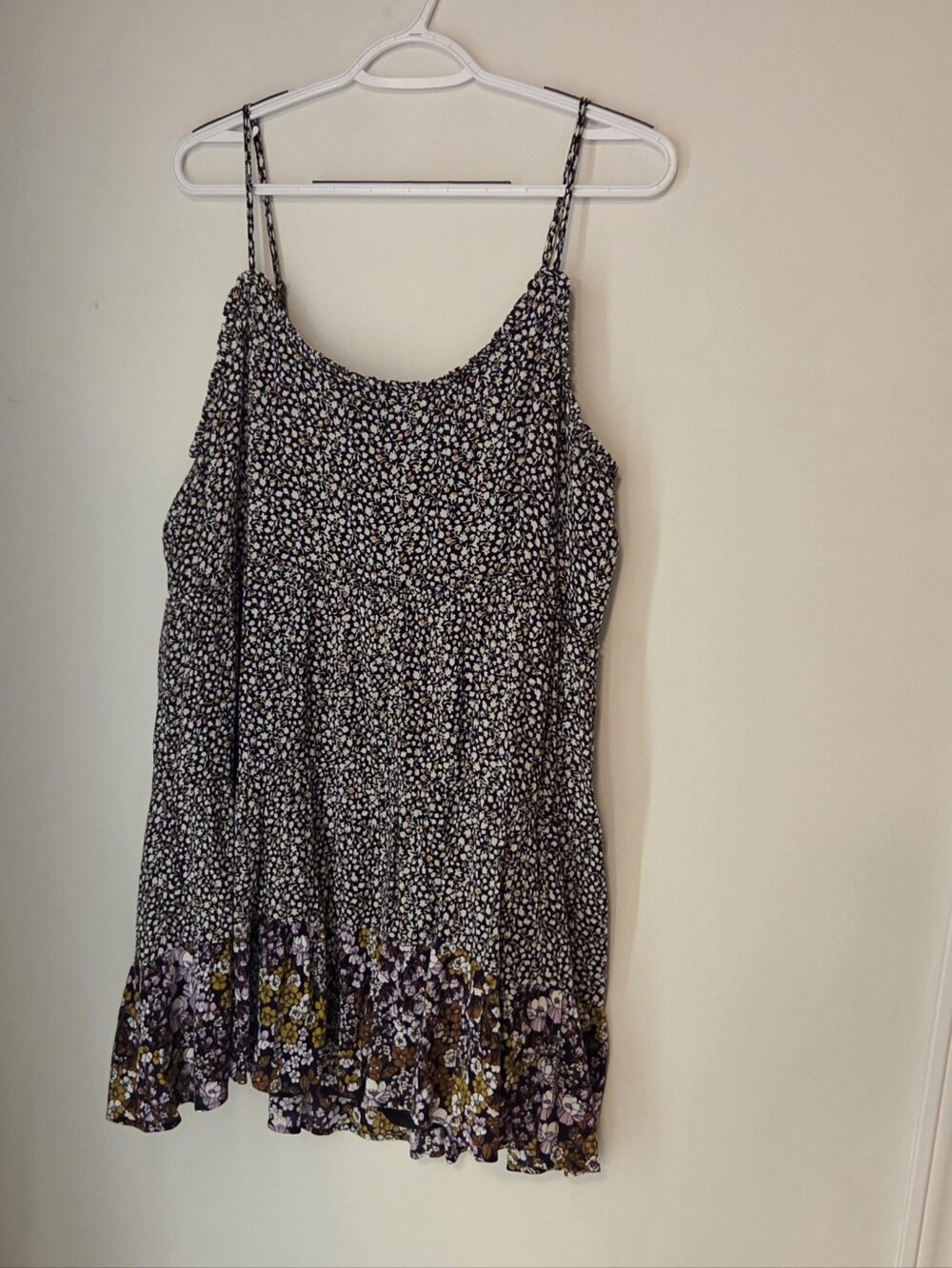 BP. Floral Tiered Babydoll Dress Size L